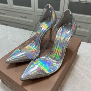 Gianvito Rossi Laser paten heels
